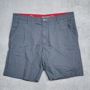 Wrangler Outdoor Men's Gray Utility Shorts Size 40 Cotton Nylon Spandex Blend
